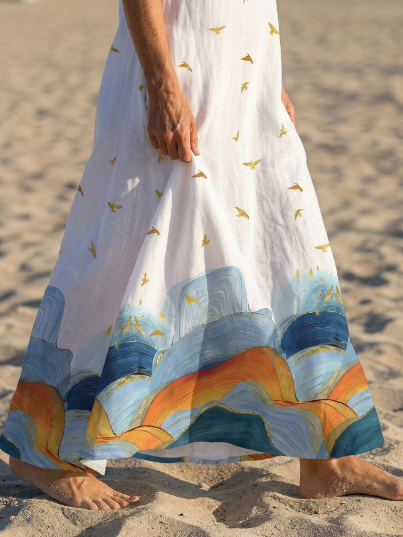 Caelia | Maxi Sukienka Calm Line