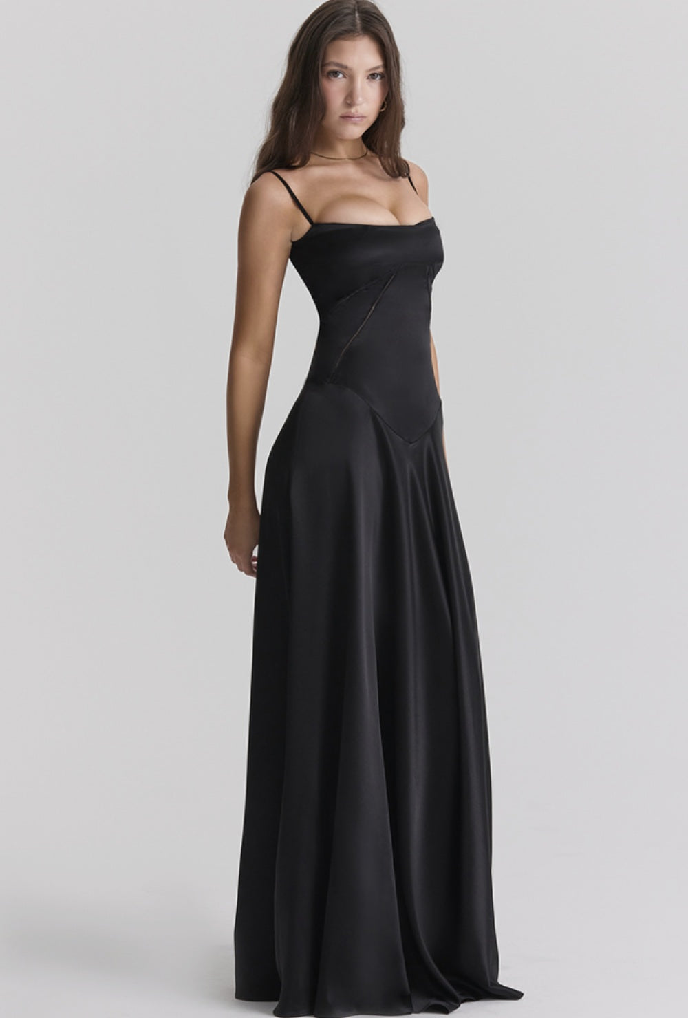 Lunaria Satiné Sukienka Maxi