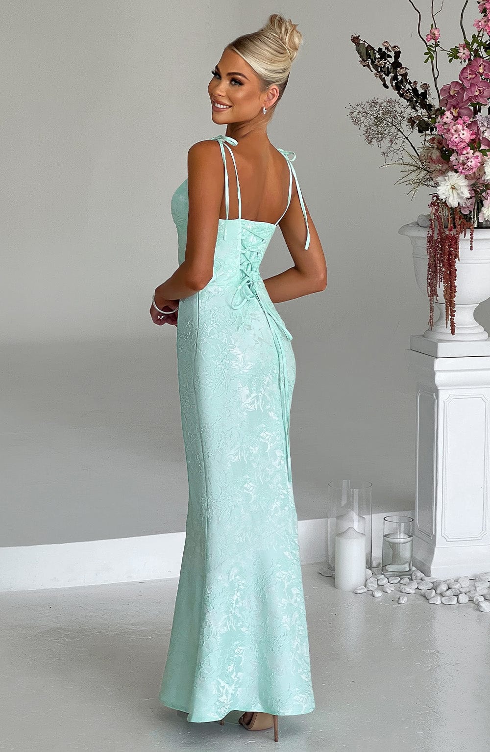 Suknia Floriana Jacquard Bloom