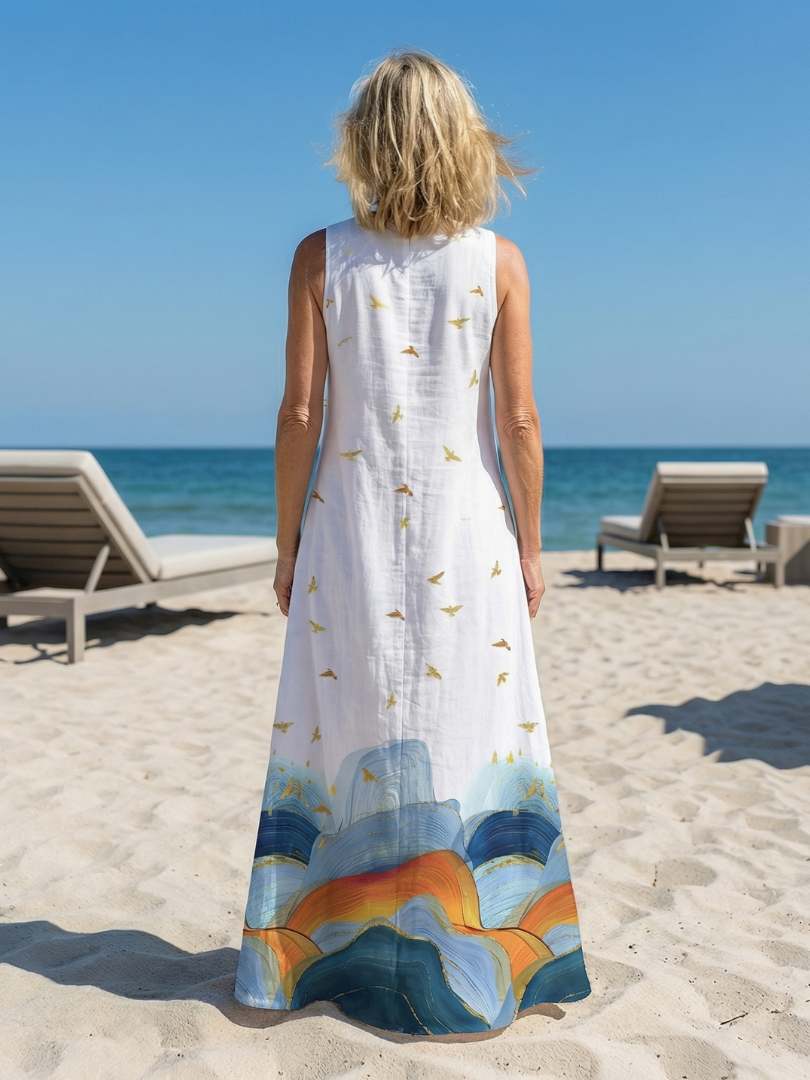 Caelia | Maxi Sukienka Calm Line