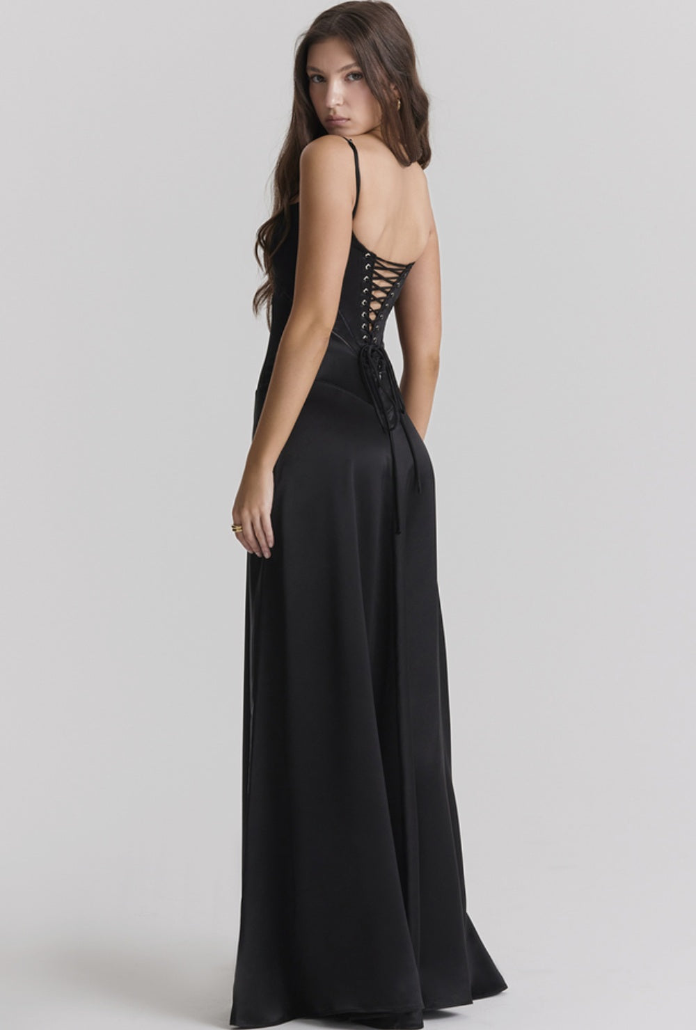 Lunaria Satiné Sukienka Maxi