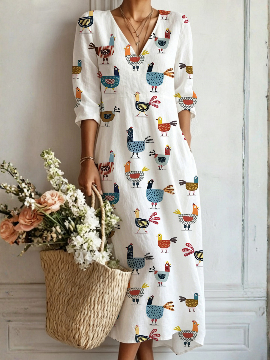 Długi Boho Sukienka
