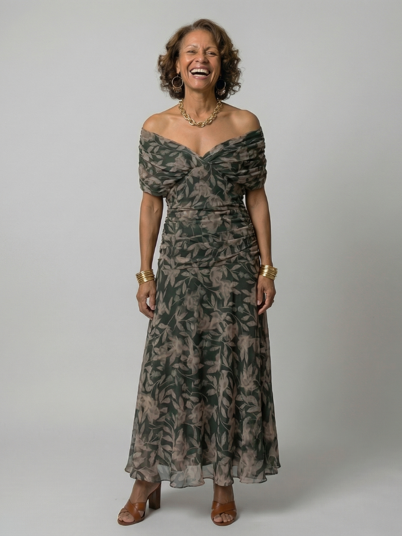 Calen | Sukienka Midi Off Shoulder