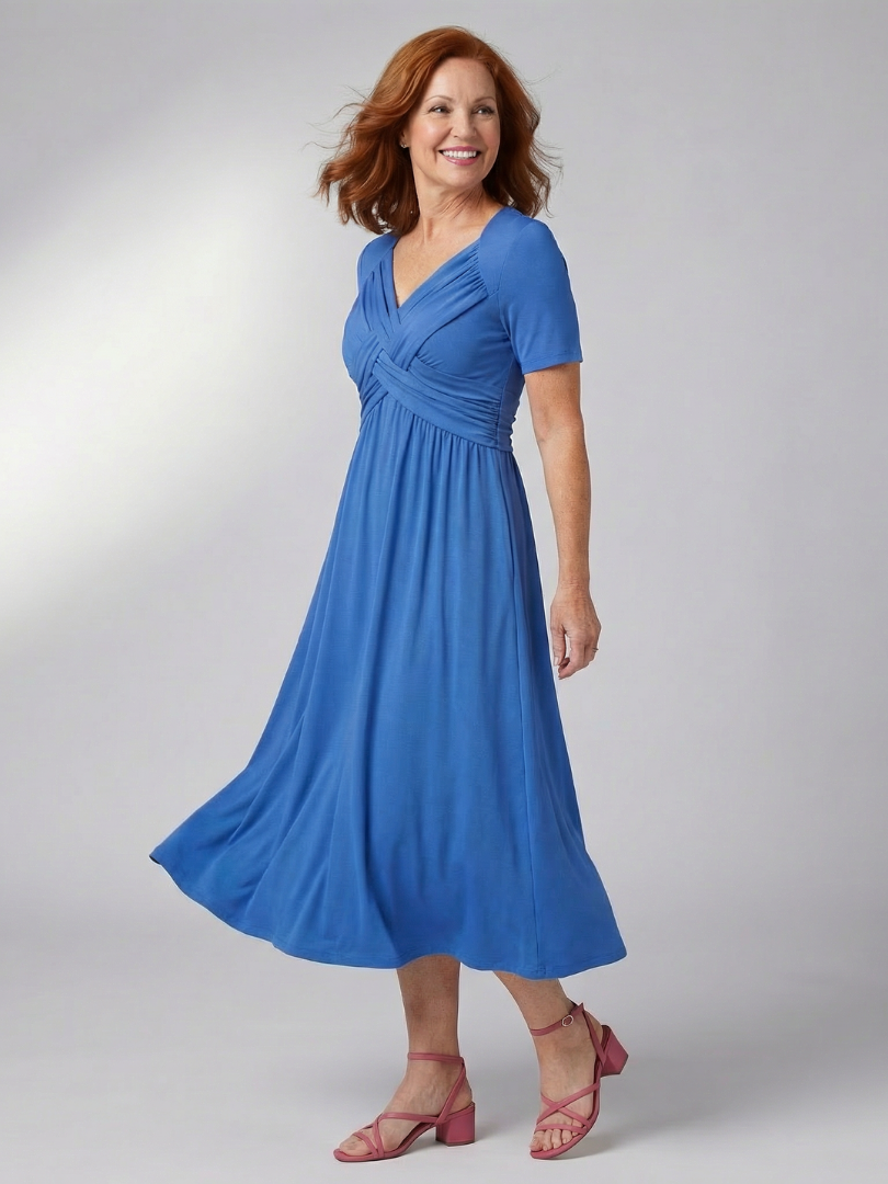 Nyel | Sukienka Midi Pure Drape