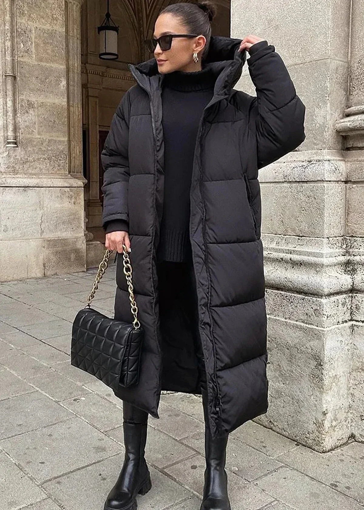 Aleida | Długi płaszcz zimowy dla kobiet