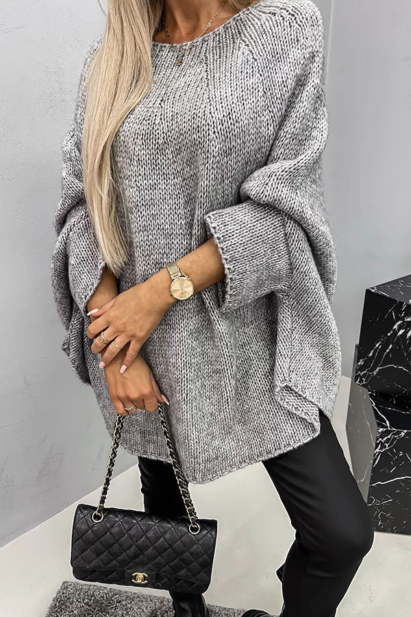 Aurora | Damski oversize'owy sweter dziany