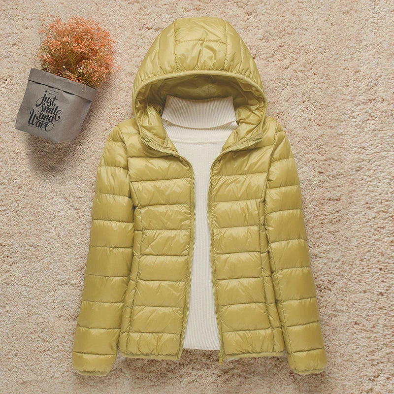 Bellamy | kurtka zimowa damska slim puchowa elegancka długa ciepła stylowa Chicveo