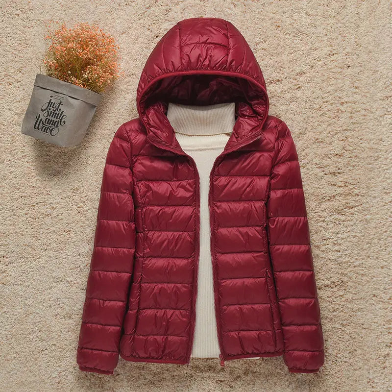 Bellamy | kurtka zimowa damska slim puchowa elegancka długa ciepła stylowa Chicveo