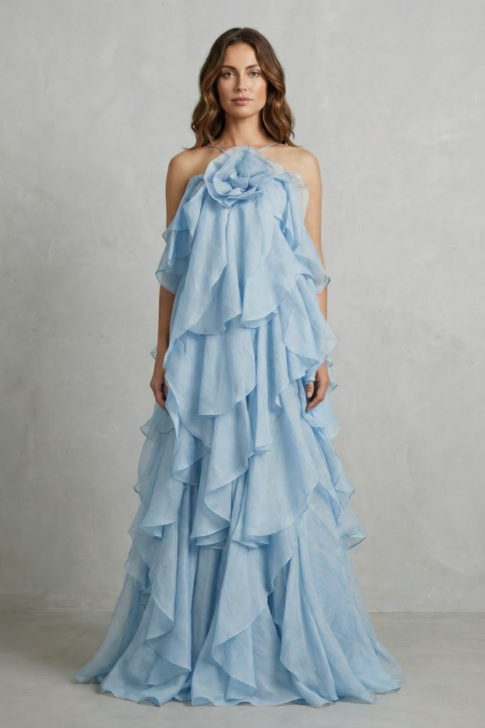 Bellarose – Warstwowy falbaniasty model – Sukienka maxi