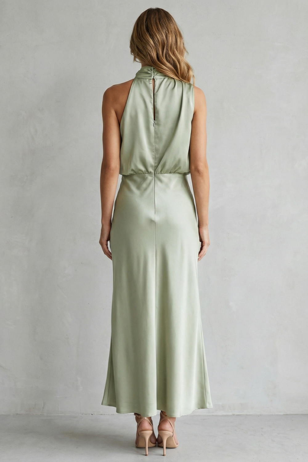 Brionelle – Elegancja na szyi halter – Sukienka maxi