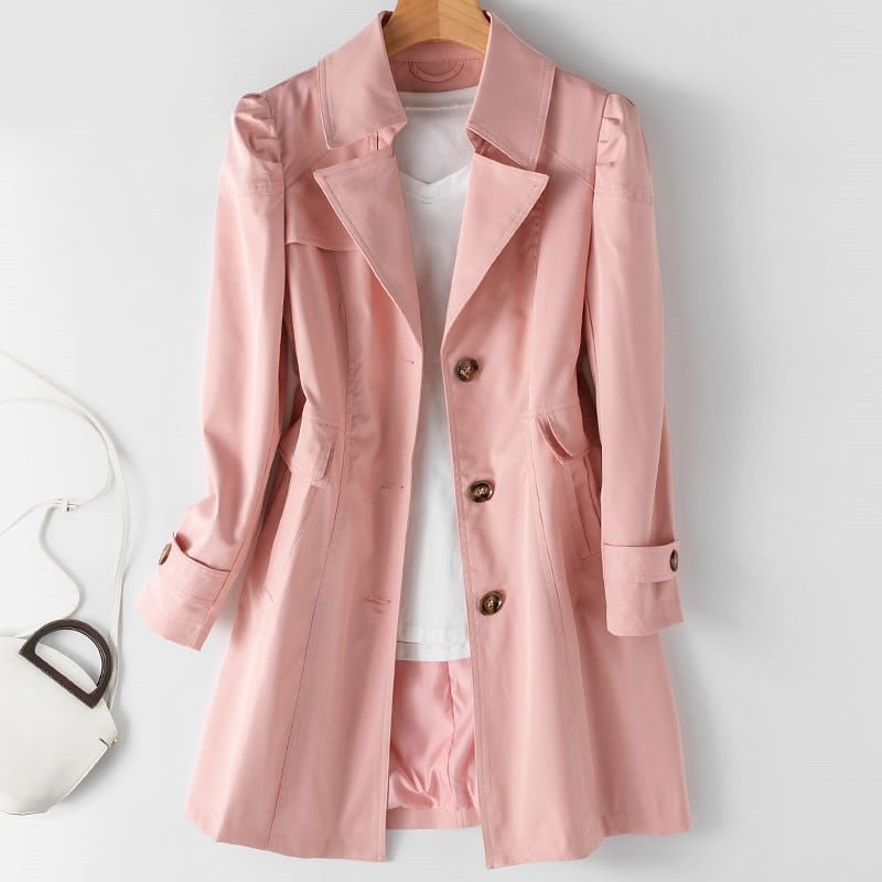Brynn | kurtka zimowa damska trench z kaszmiru premium elegancka długa Chicveo