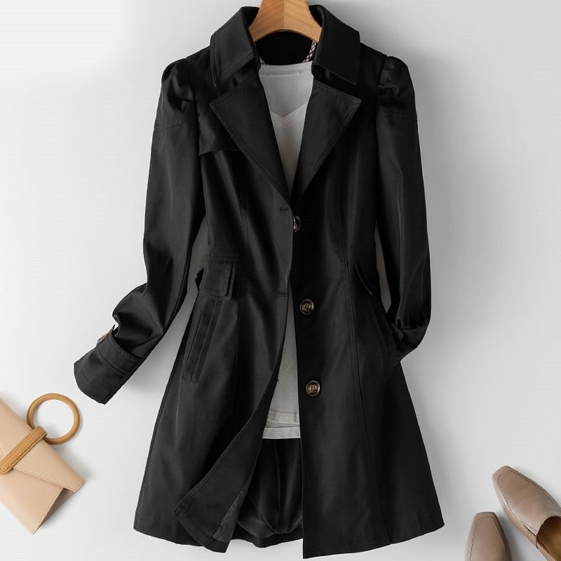 Brynn | kurtka zimowa damska trench z kaszmiru premium elegancka długa Chicveo