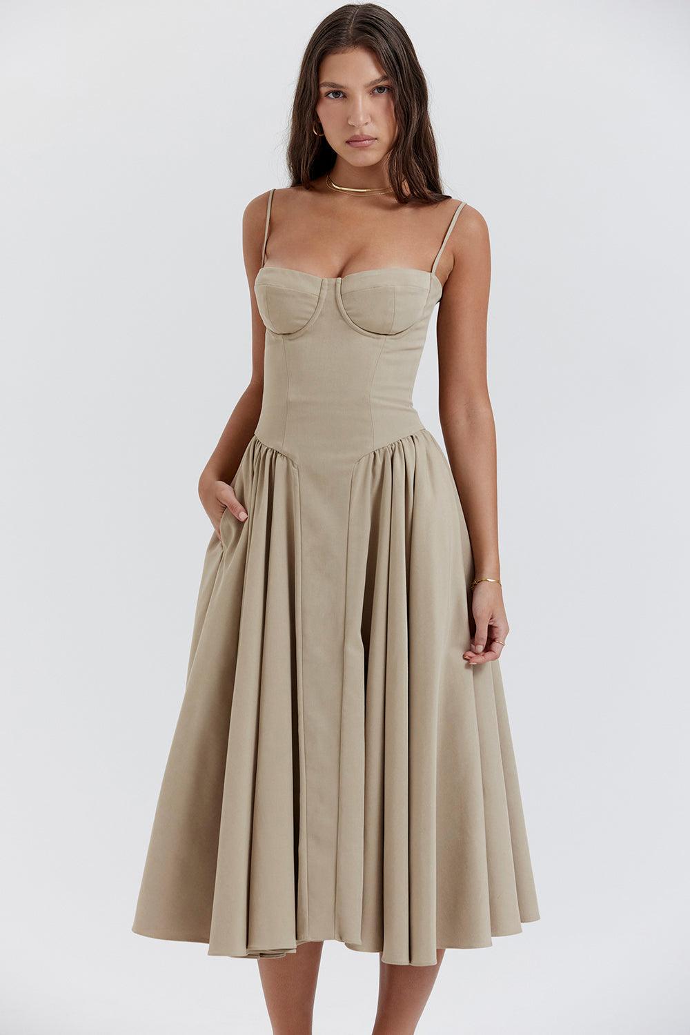 Amaya Elegancka Sukienka Midi