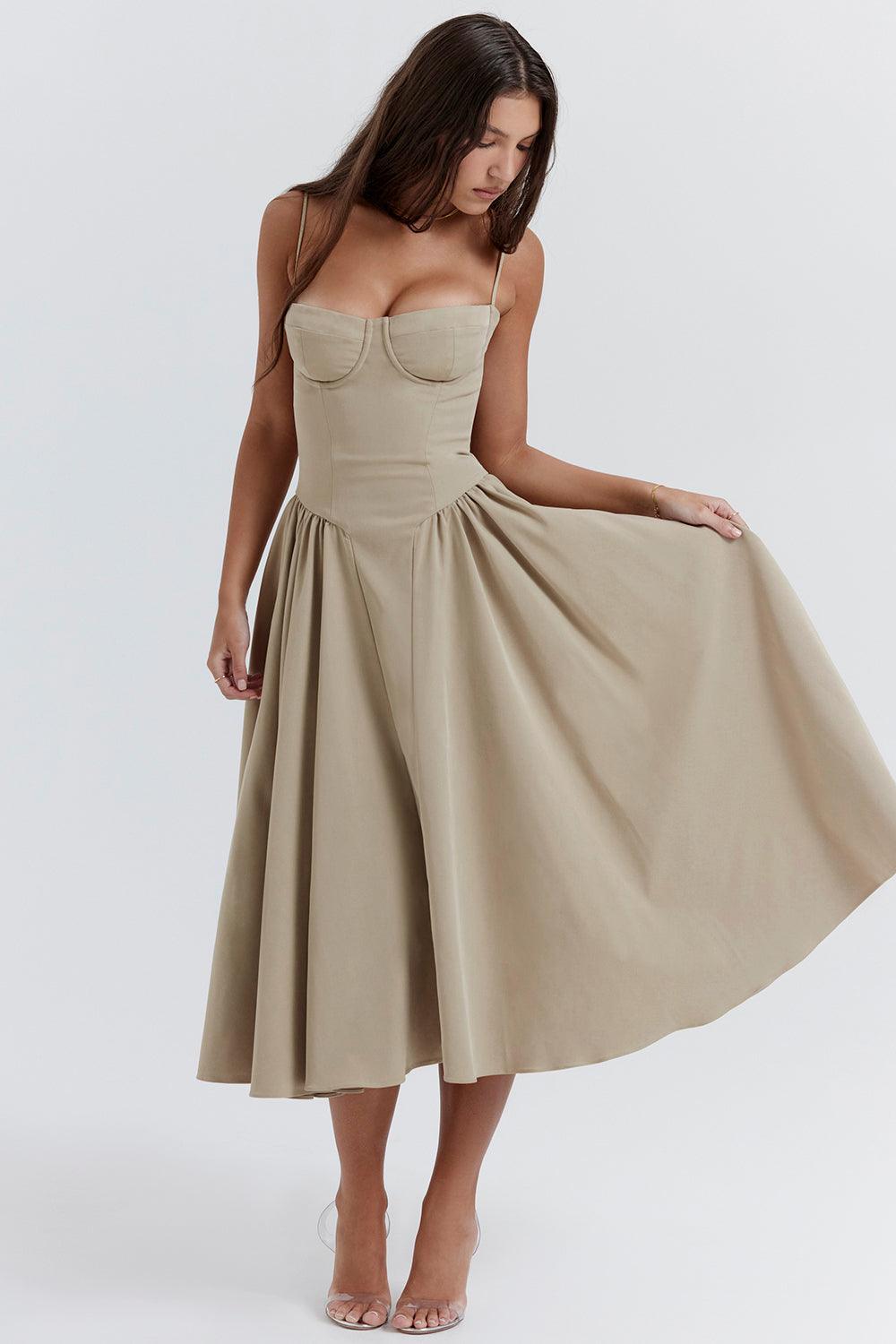 Amaya Elegancka Sukienka Midi