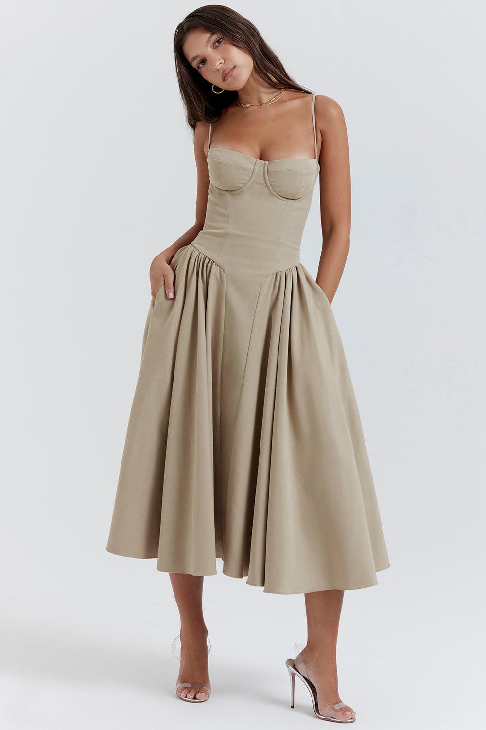 Amaya Elegancka Sukienka Midi