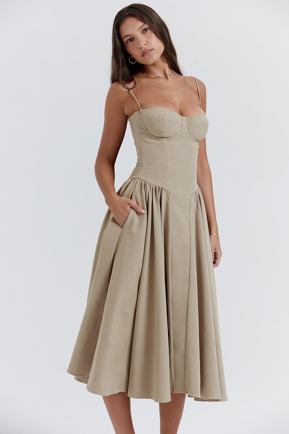 Amaya Elegancka Sukienka Midi