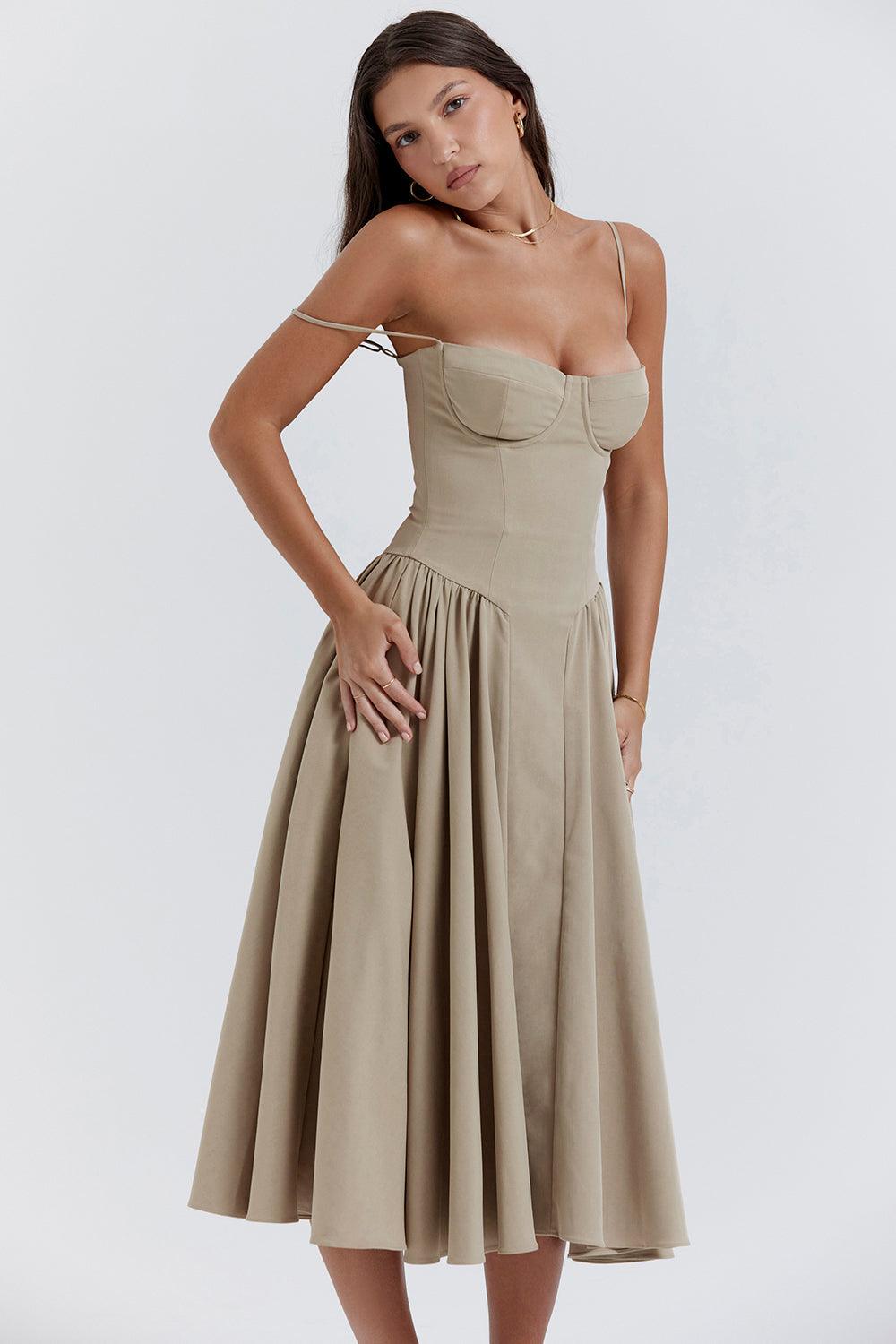 Amaya Elegancka Sukienka Midi