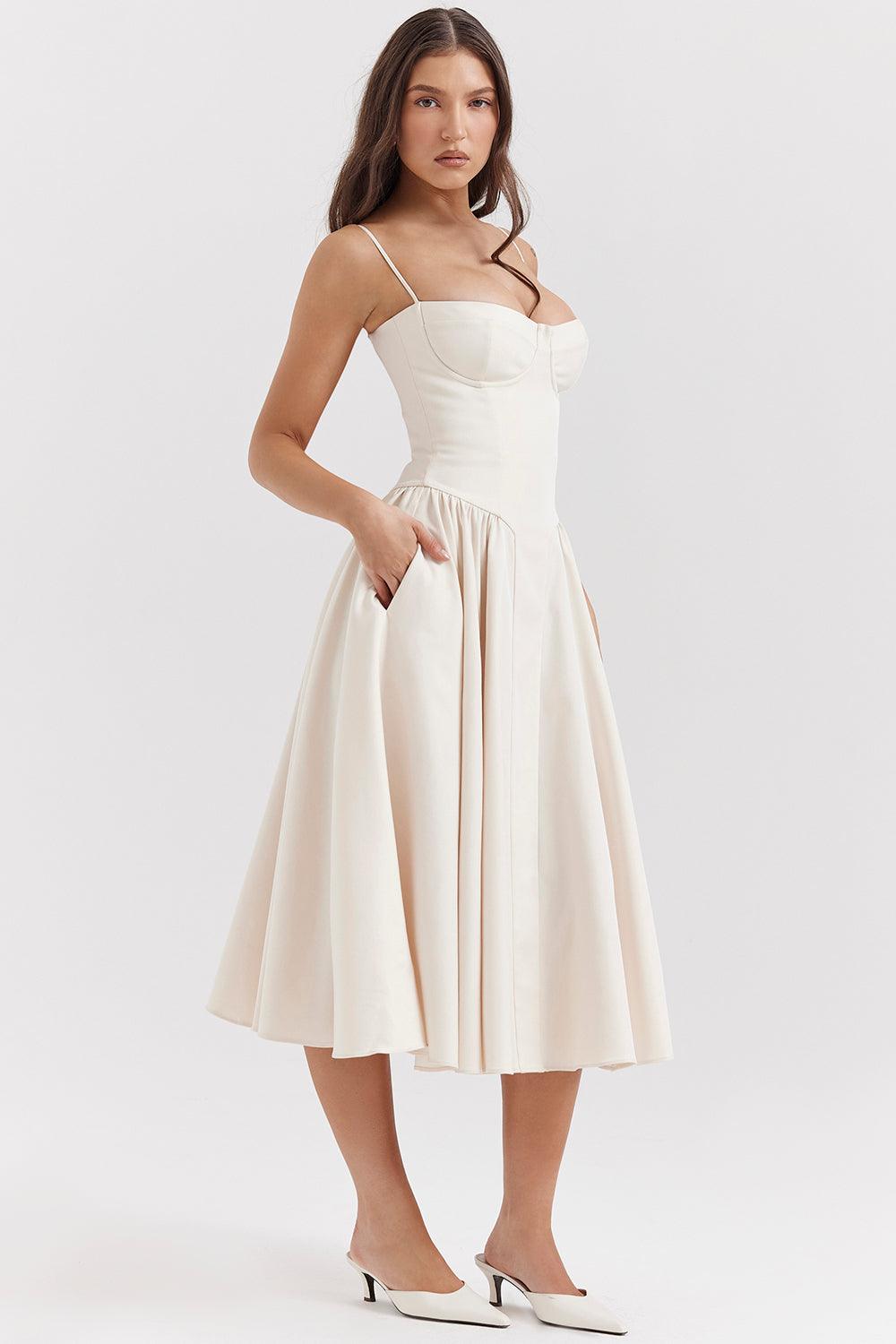 Amaya Elegancka Sukienka Midi