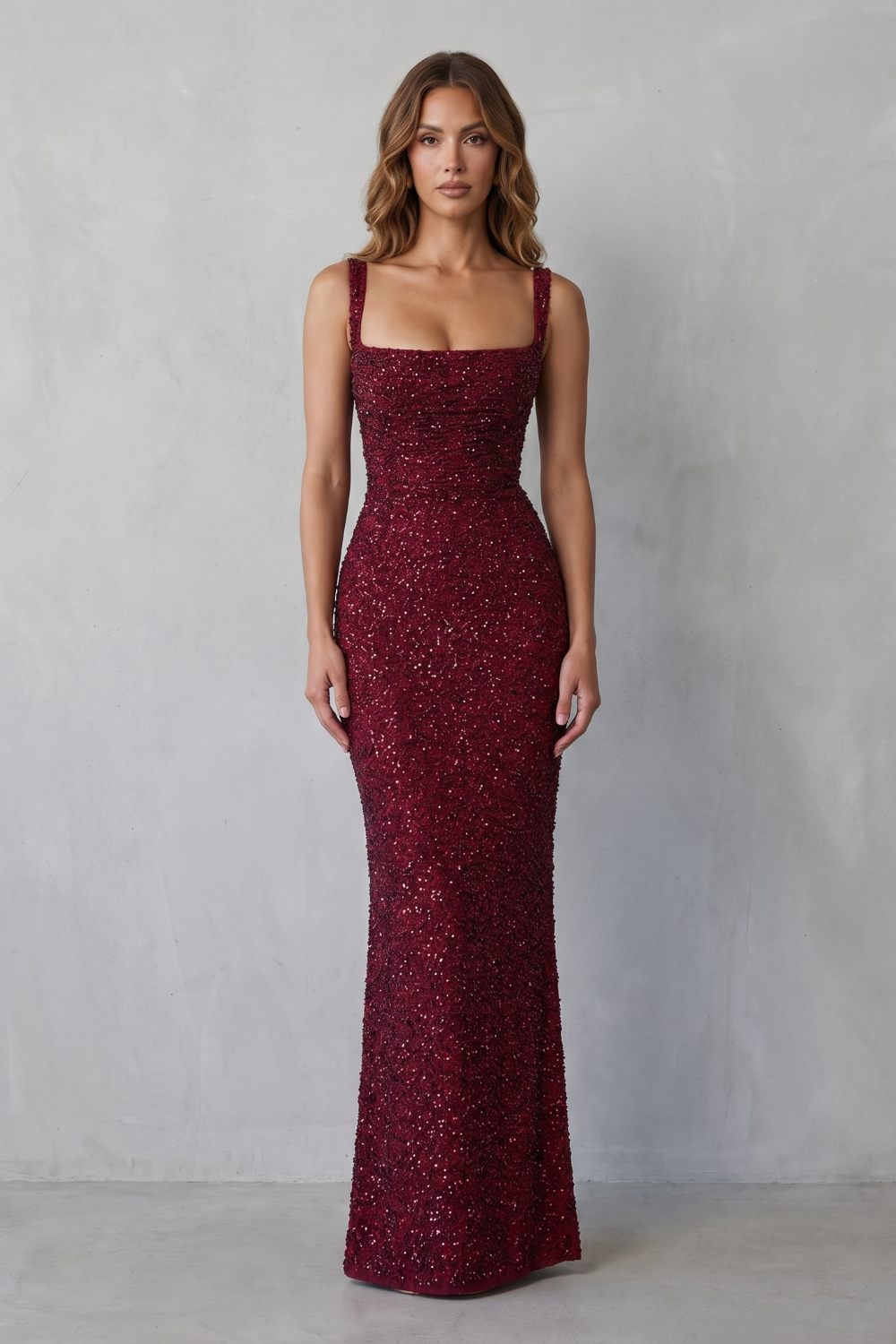 Calanthea – Glamour w cekinach – Sukienka maxi
