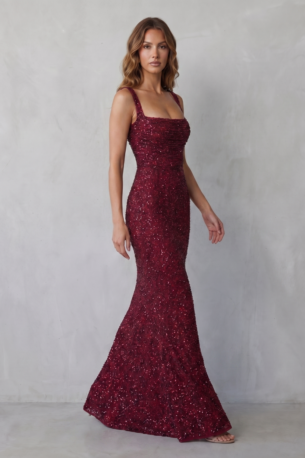 Calanthea – Glamour w cekinach – Sukienka maxi