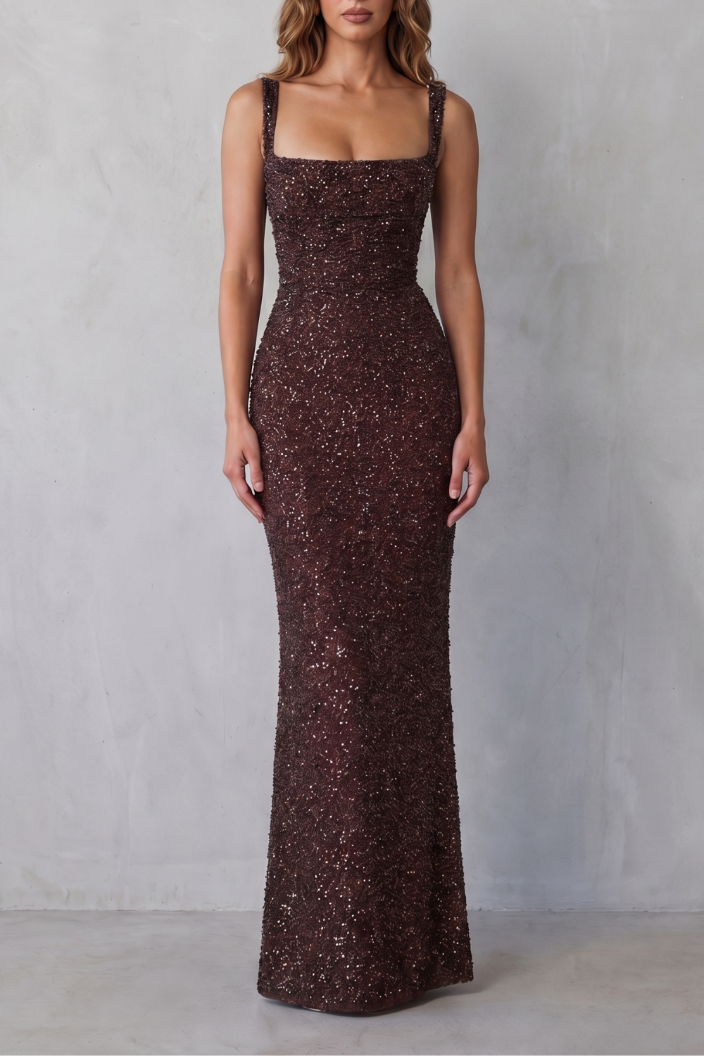 Calanthea – Glamour w cekinach – Sukienka maxi