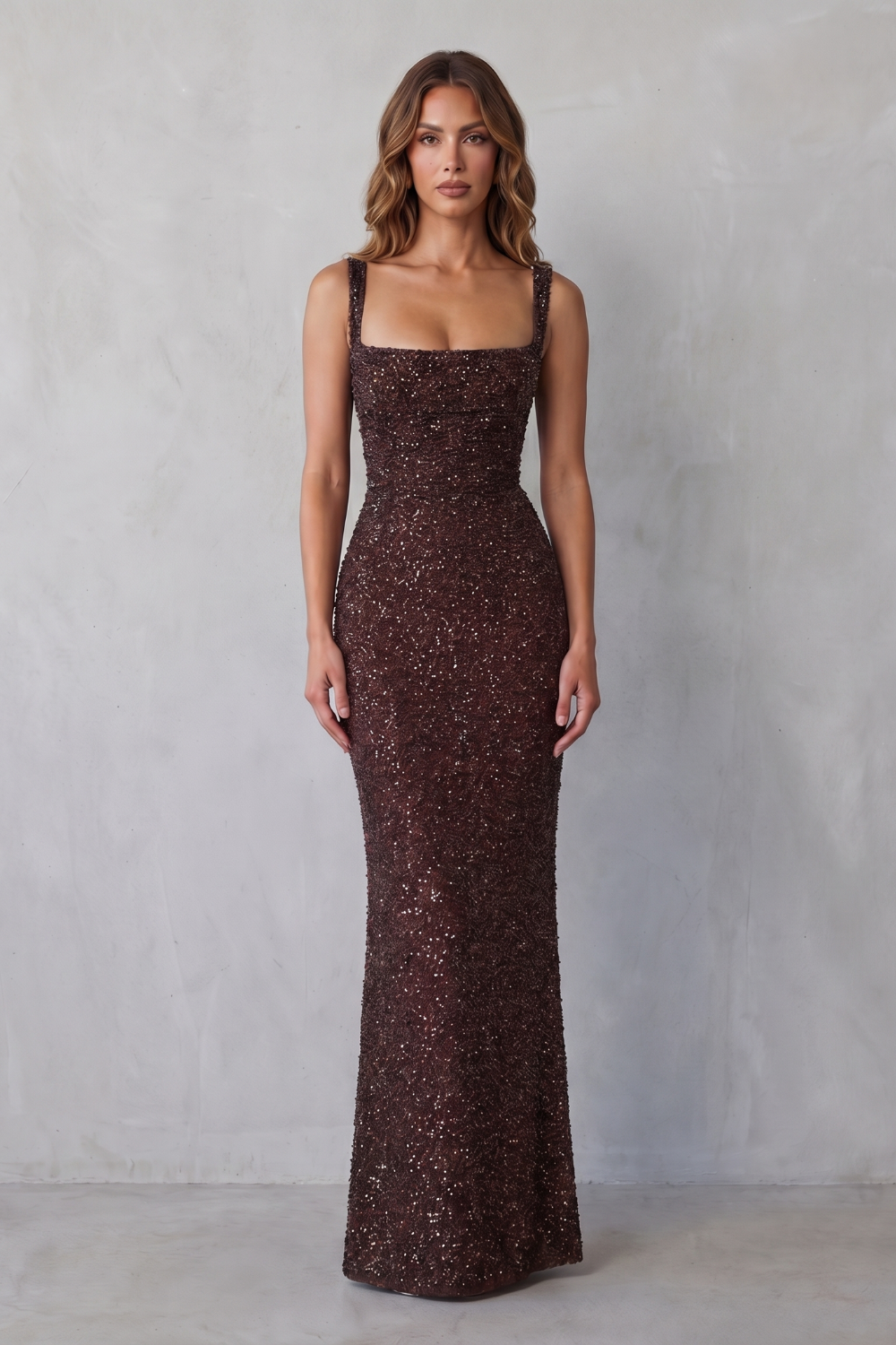 Calanthea – Glamour w cekinach – Sukienka maxi