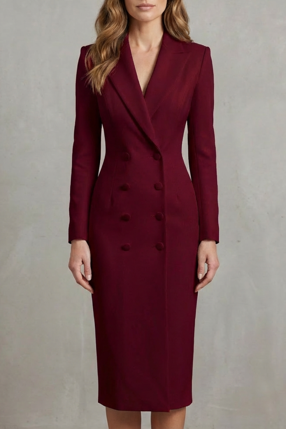 Celeste – Sukienka żakietowa z podwójnym zapięciem – Elegancja dla liderów
