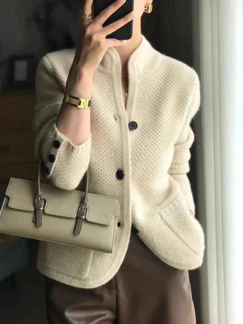 Clara | Damski Kardigan Casualowy z Guzikami