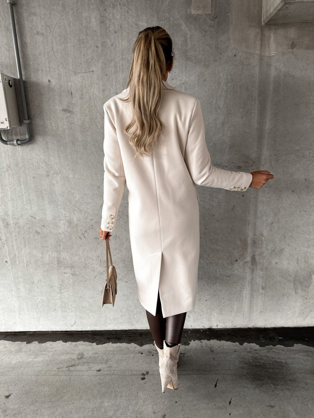 Claudine | Elegancki Długi Płaszcz Zimowy
