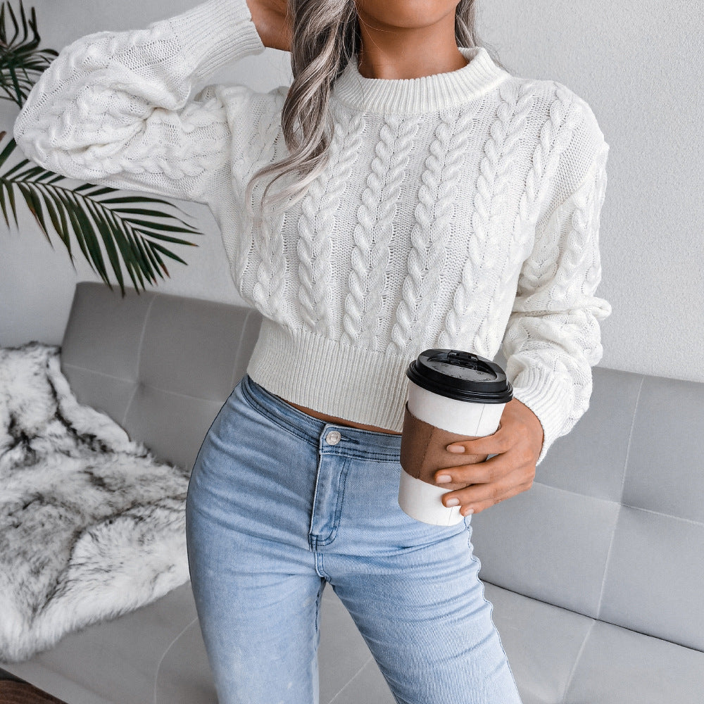 Dominika | Elegancki i Uniwersalny Krótki Sweter Damski