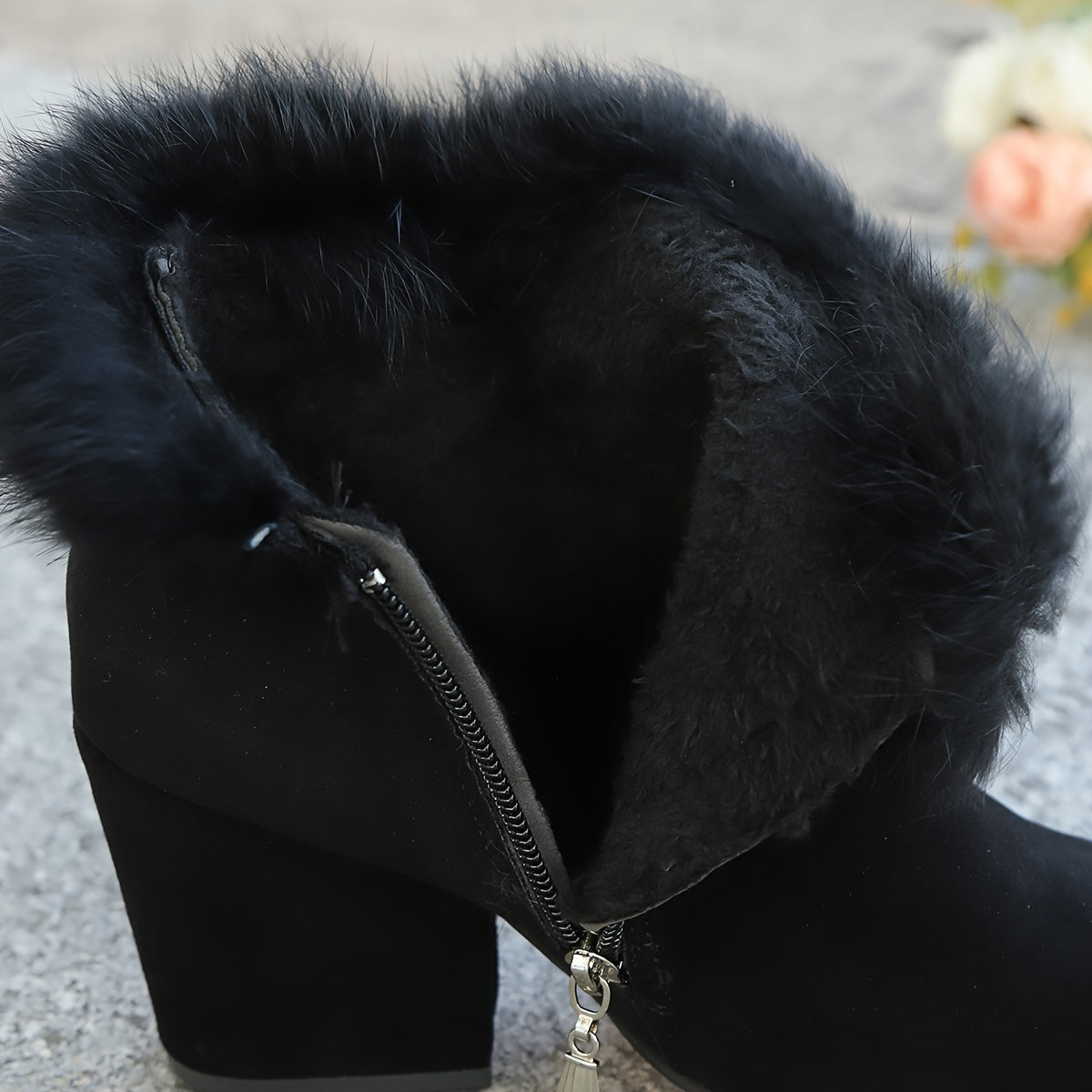 Druzjanna | Eleganckie botki damskie jesienne i zimowe na obcasie ze szpicem