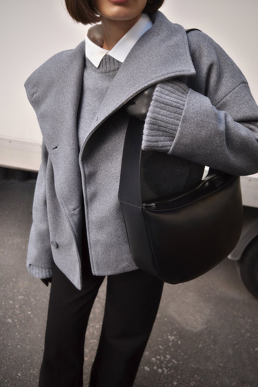 Elise | Luksusowa Krótka Kurtka na Podwójne Zapięcie