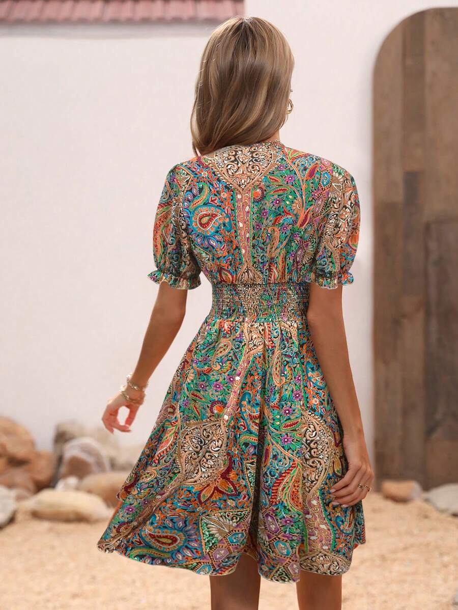 Eliza | Letnia Sukienka Boho z Luzem i Charakterem Chicveo