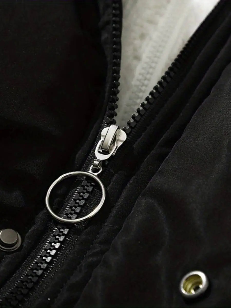 Ella | Ciepła kurtka zimowa damska z zamkiem