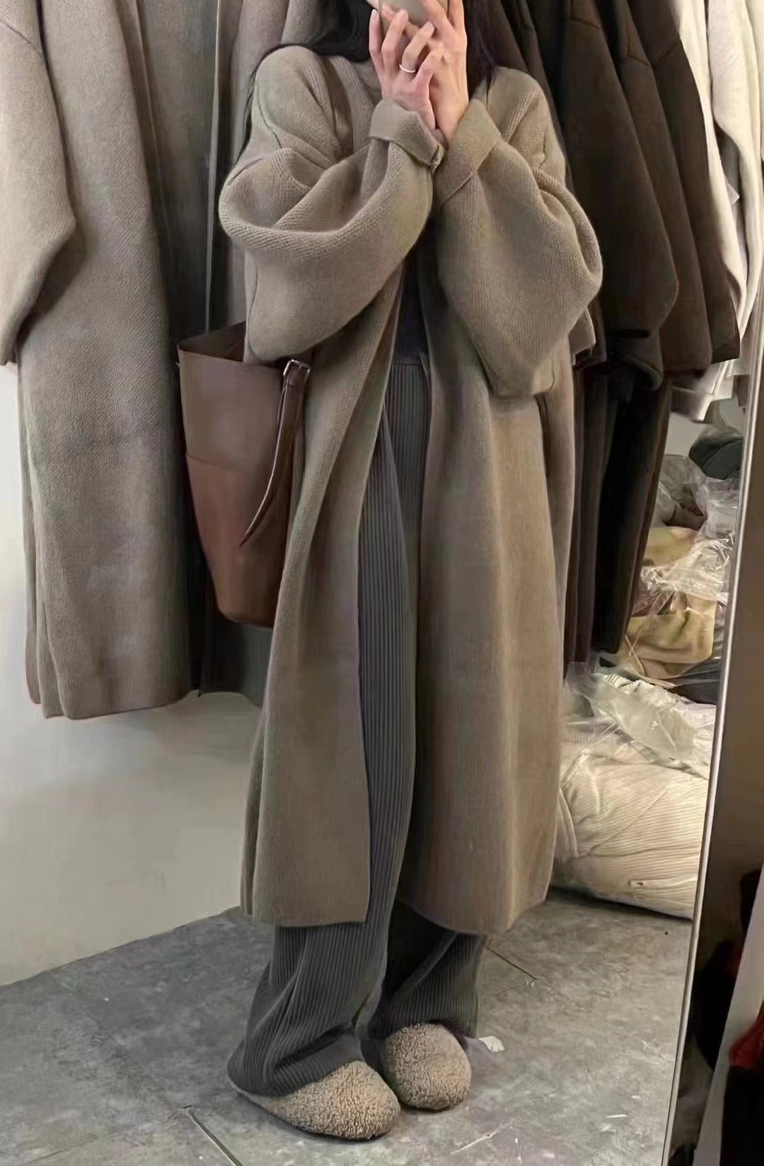 Emma | Damski Długi Kardigan Oversize