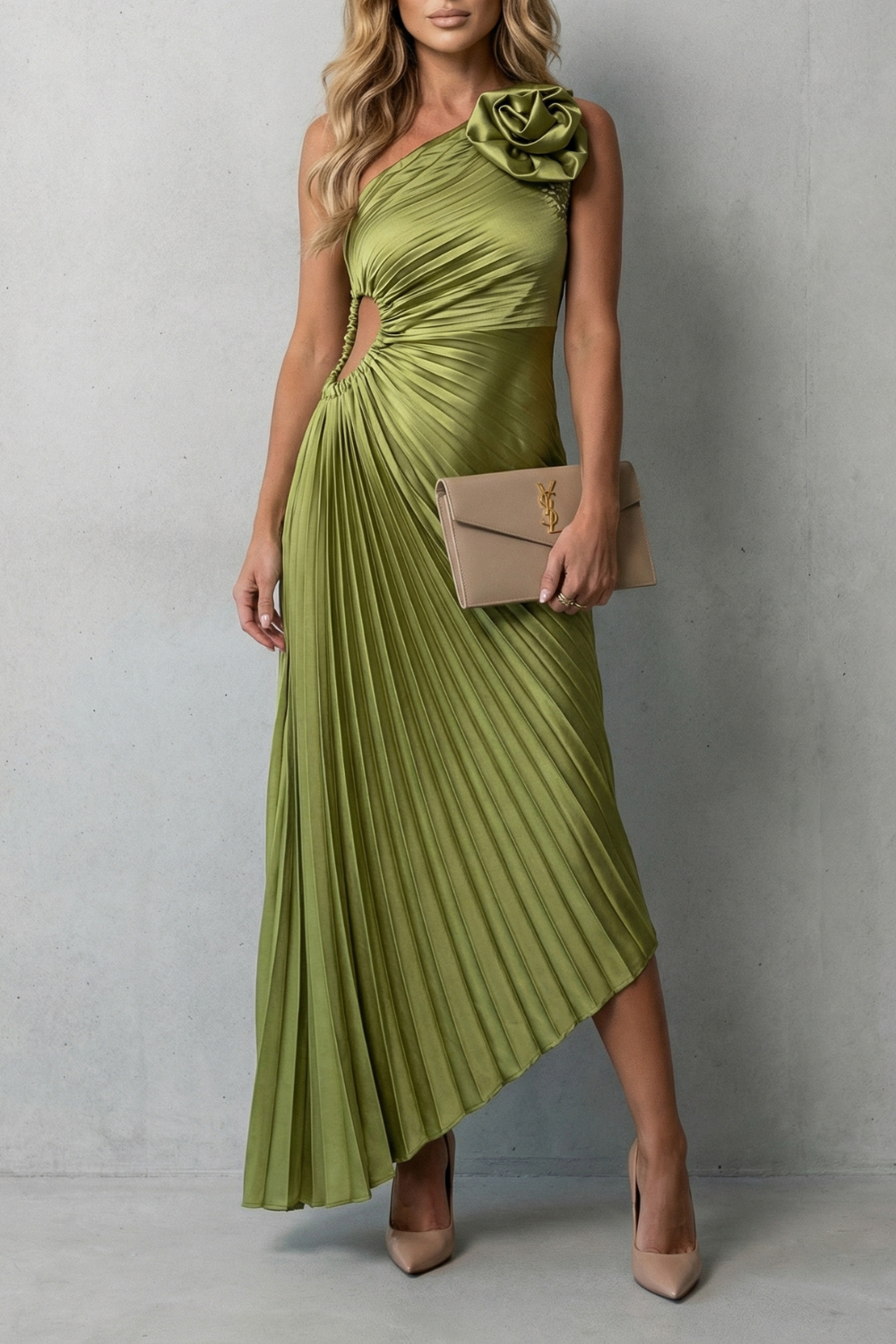 Felicity – Elegancja w wyrazistym stylu – Długa sukienka maxi z jednym ramiączkiem