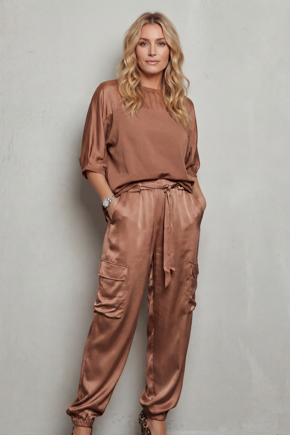 Finley – Jedwabny Zestaw Cargo - Lounge