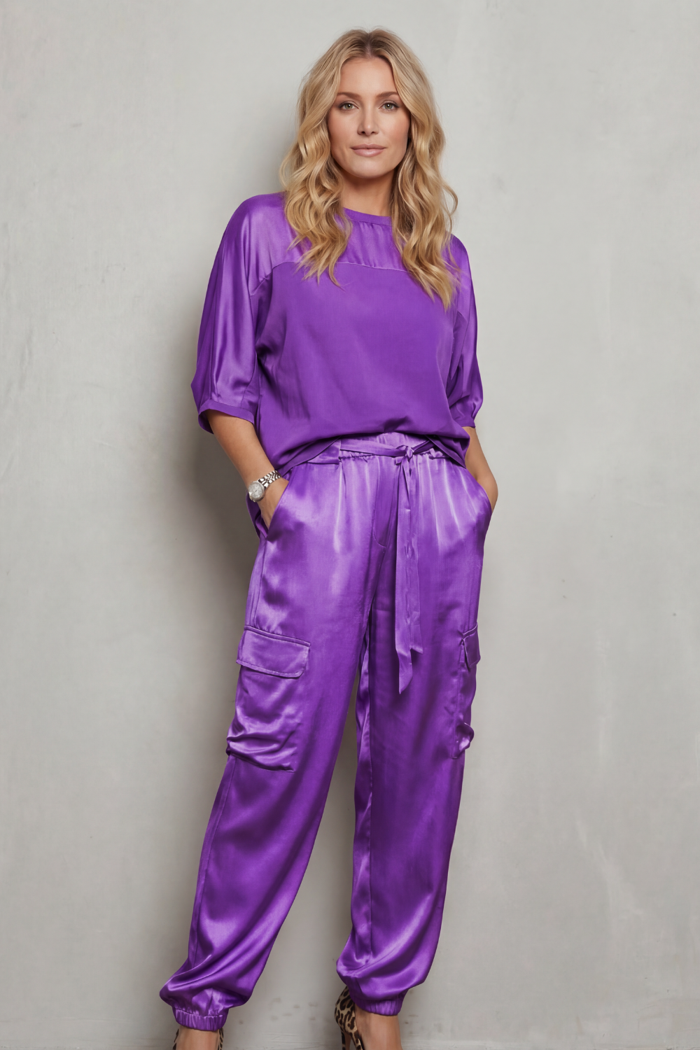 Finley – Jedwabny Zestaw Cargo - Lounge