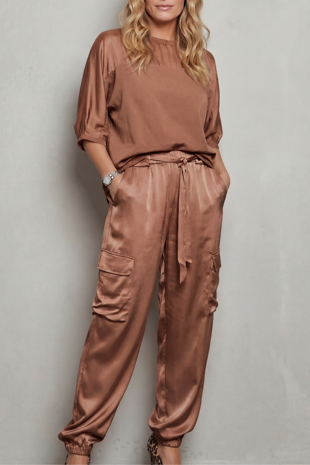 Finley – Jedwabny Zestaw Cargo - Lounge