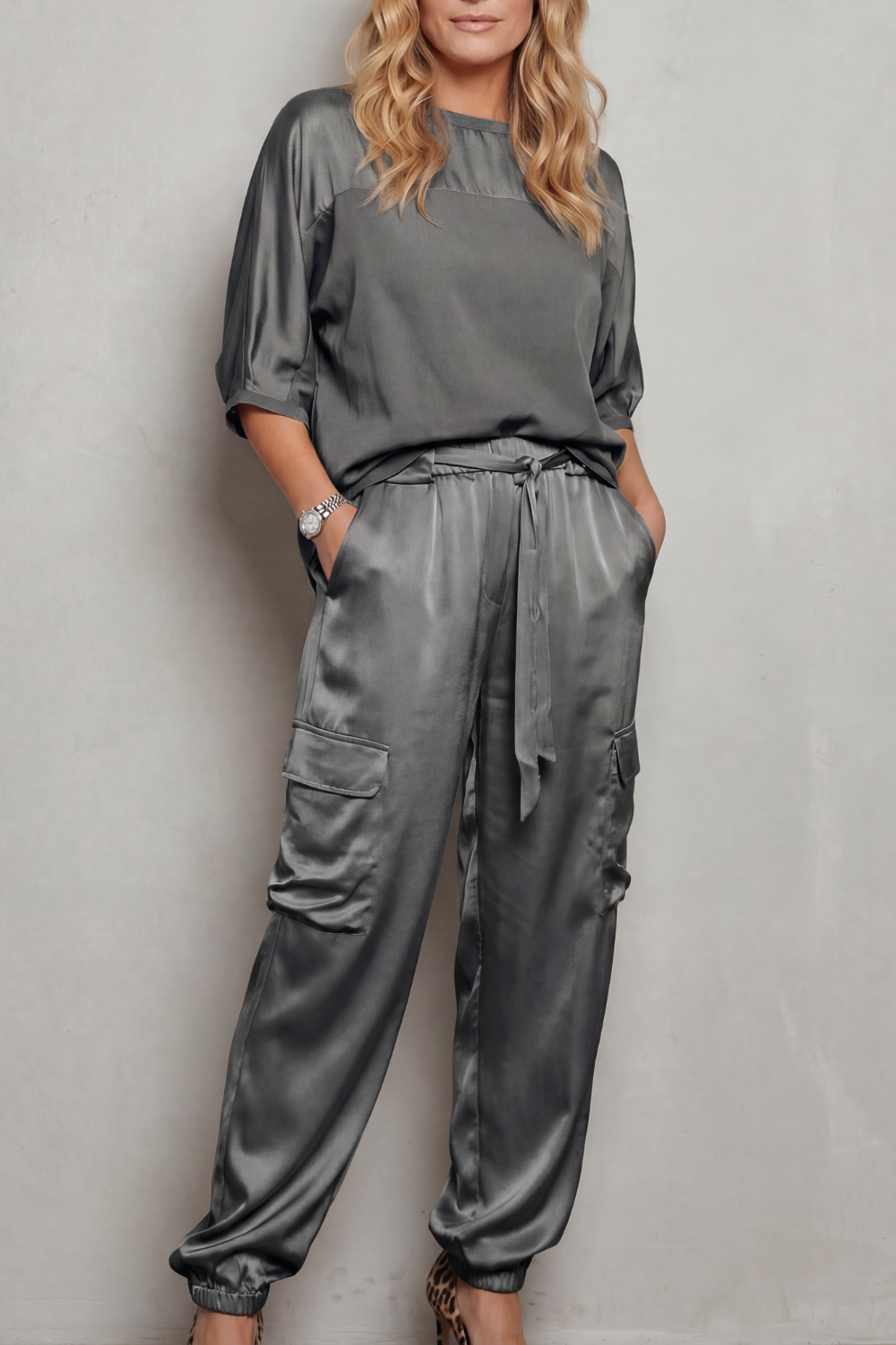 Finley – Jedwabny Zestaw Cargo - Lounge