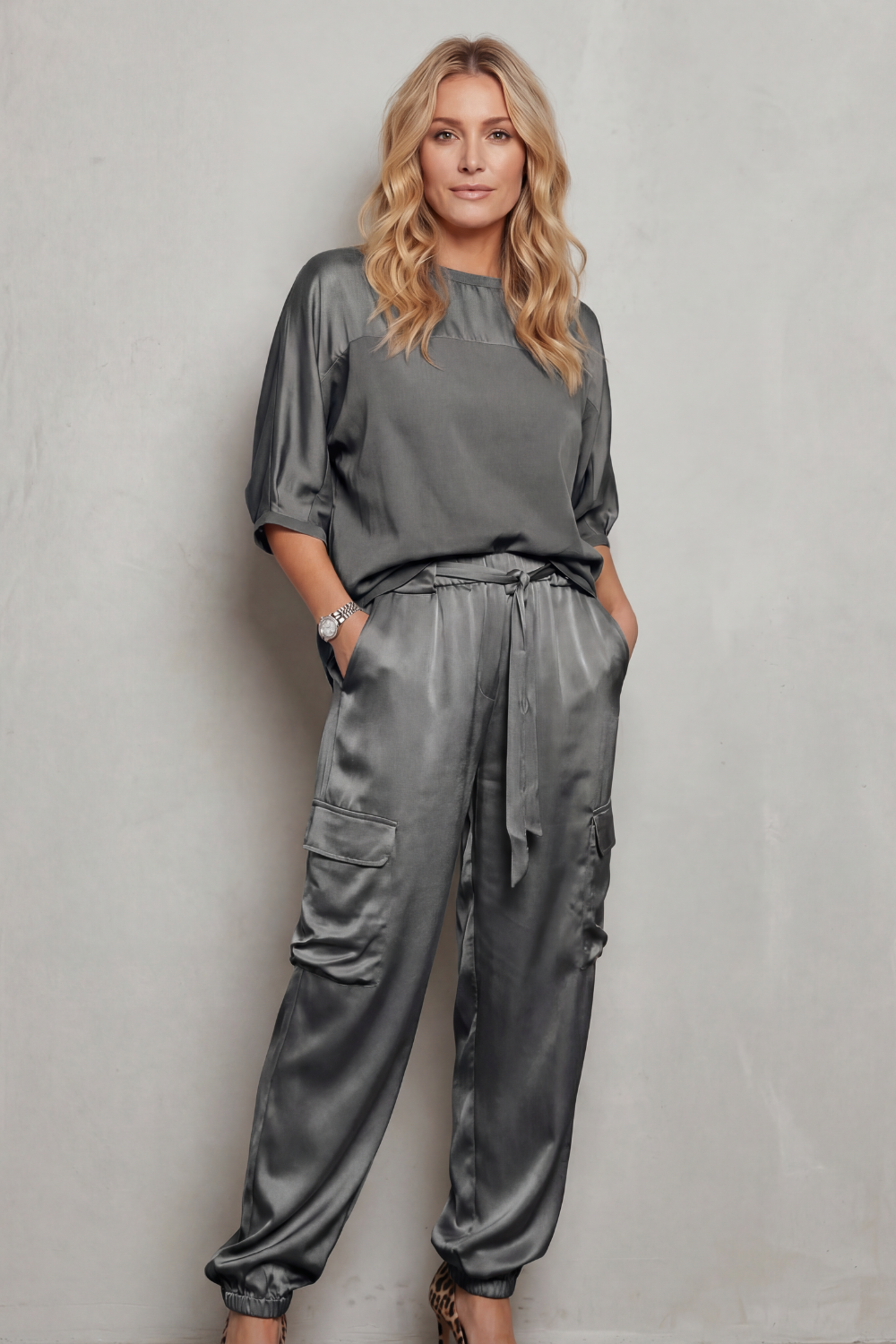 Finley – Jedwabny Zestaw Cargo - Lounge