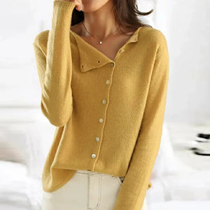 Fryda | Elegancki Sweter Damski z Guzikami jako Stylowym Detalem