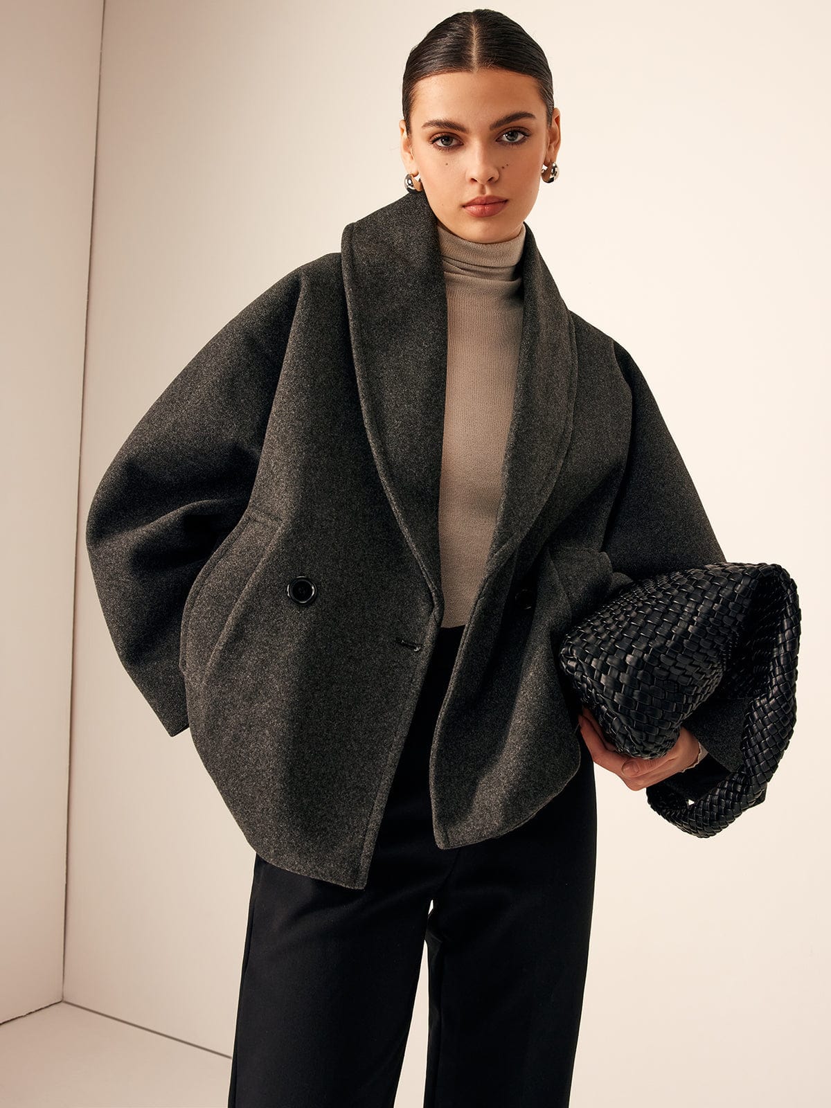Helena | Damska Wełniana Kurtka Oversize