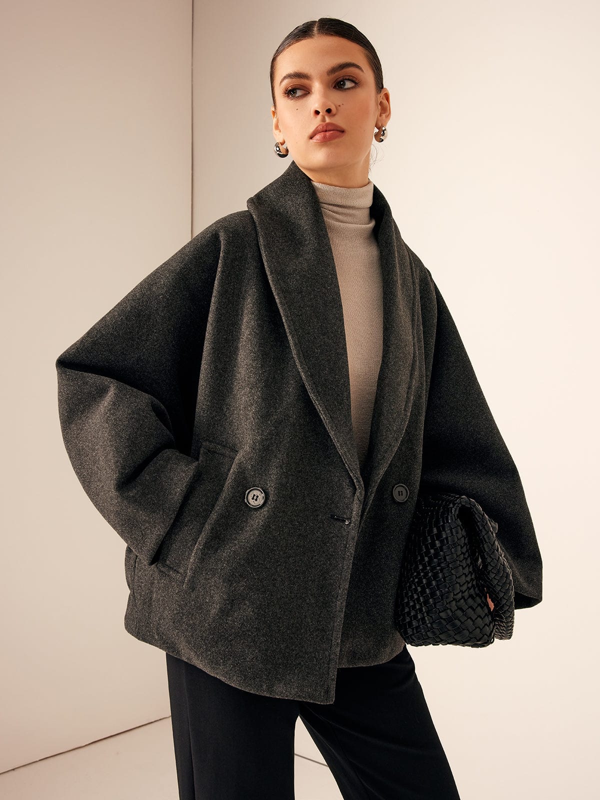 Helena | Damska Wełniana Kurtka Oversize