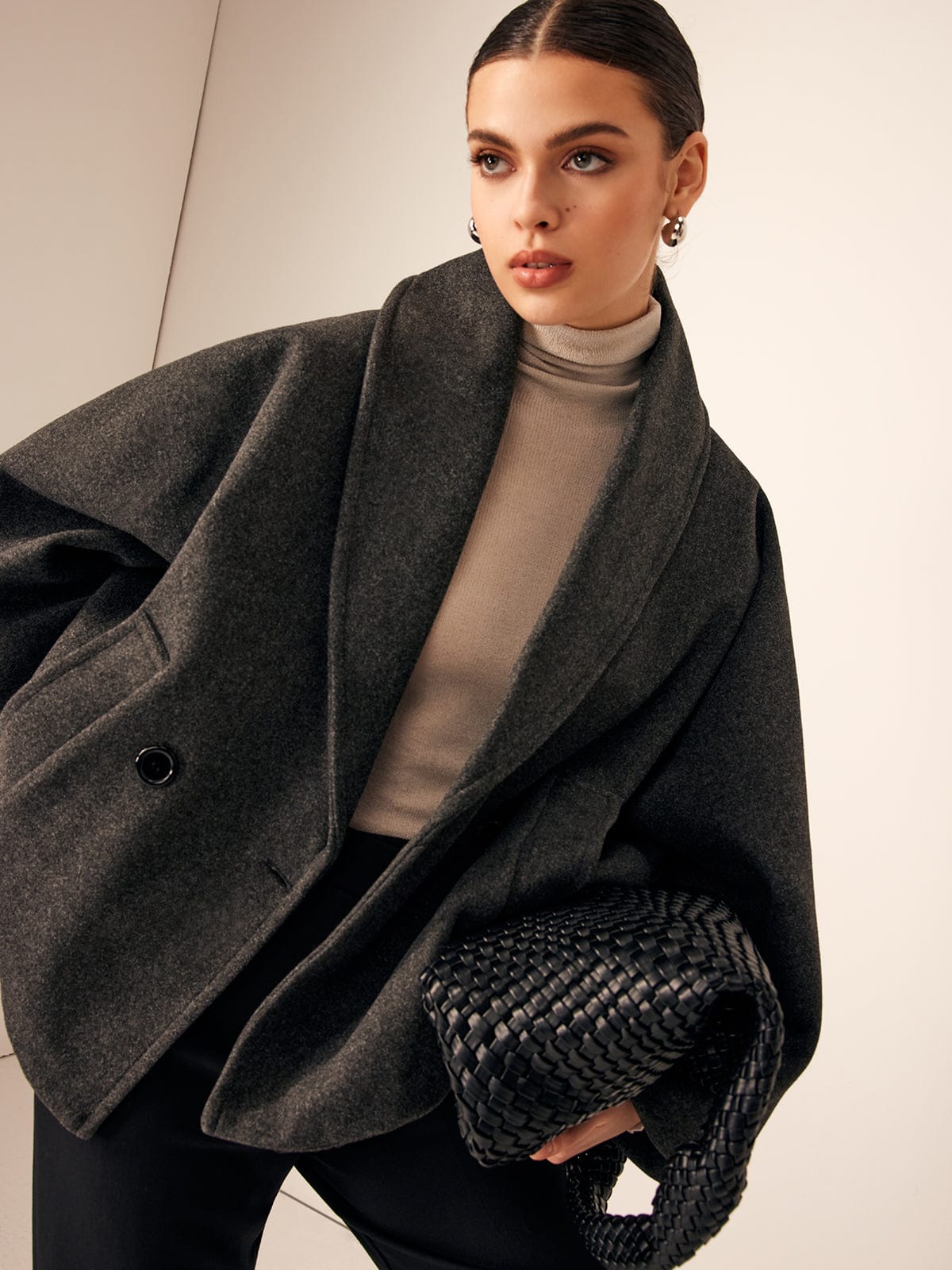 Helena | Damska Wełniana Kurtka Oversize