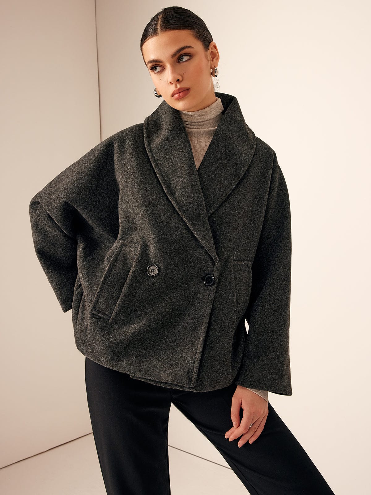 Helena | Damska Wełniana Kurtka Oversize