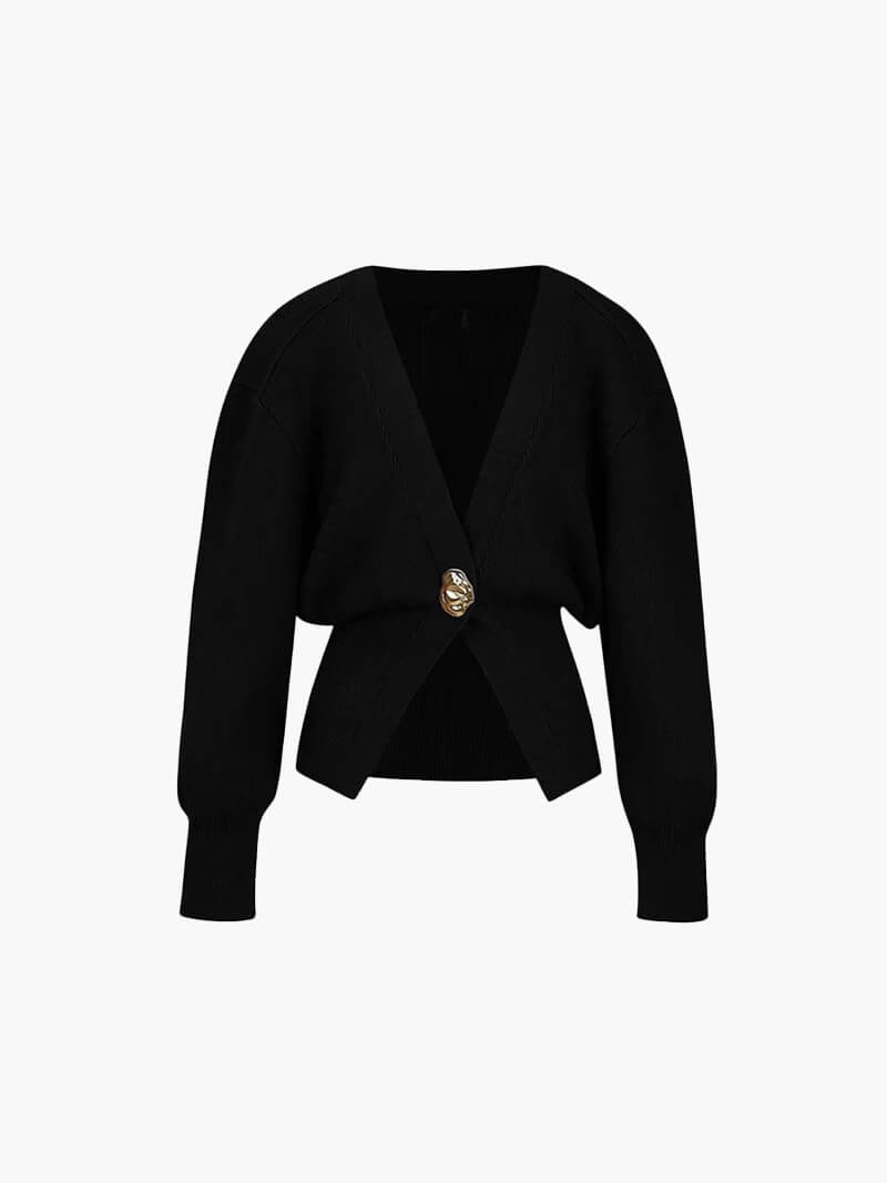 Ivy | Damski Sweter z Jednym Zapięciem