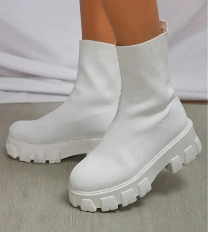 Kailani | Wygodne botki damskie skórzane casual na co dzień Chicveo