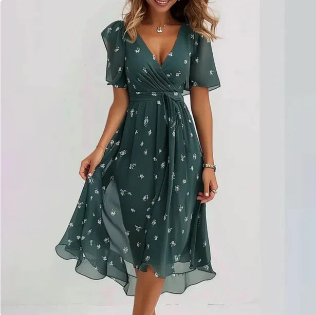 Kamila | Elegancka Sukienka z Dekoltem na Każdą Okazję