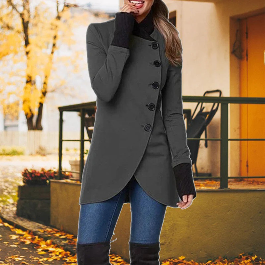Keira | kurtka zimowa damska szykowna modna elegancka czarna stylowa na zimę Chicveo